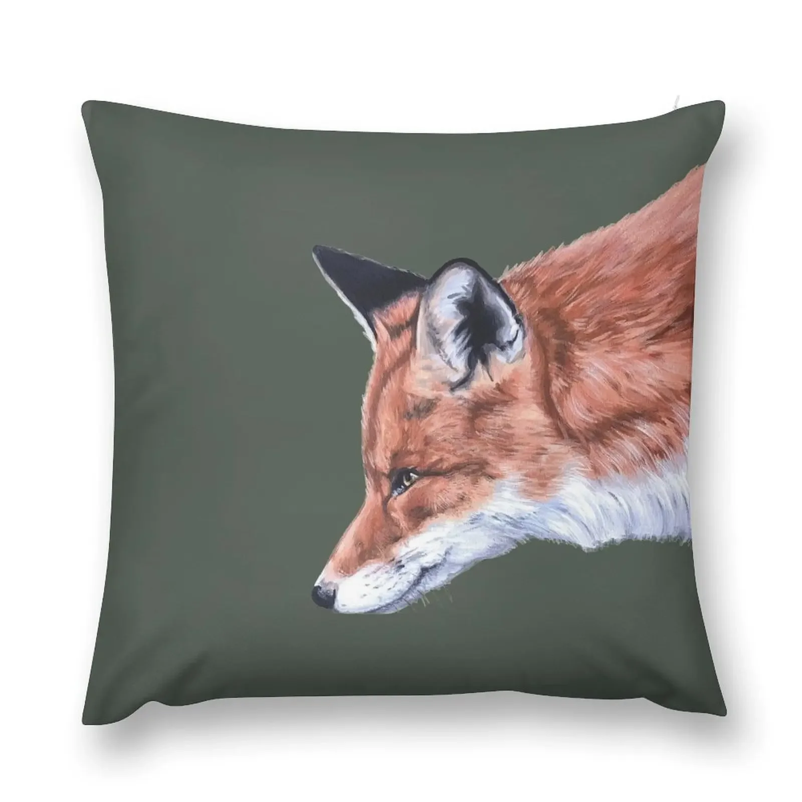 Fox no.2 by Julie Jones Throw Pillow luxury home accessories Sofa Cushions Covers Decorative pillow case pillow