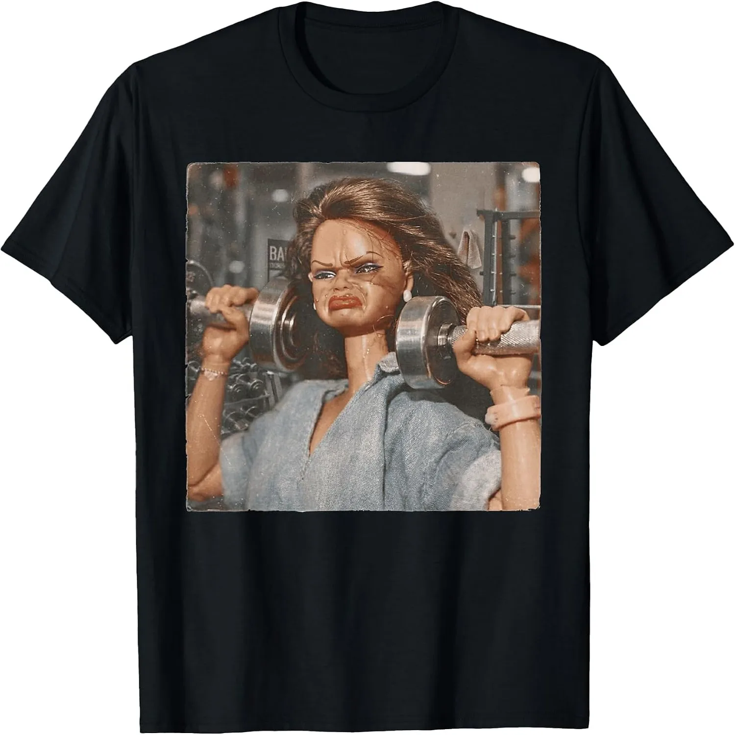Funny Disgusting Gym Girl Vintage Workout Meme Humor Fitness T-Shirt