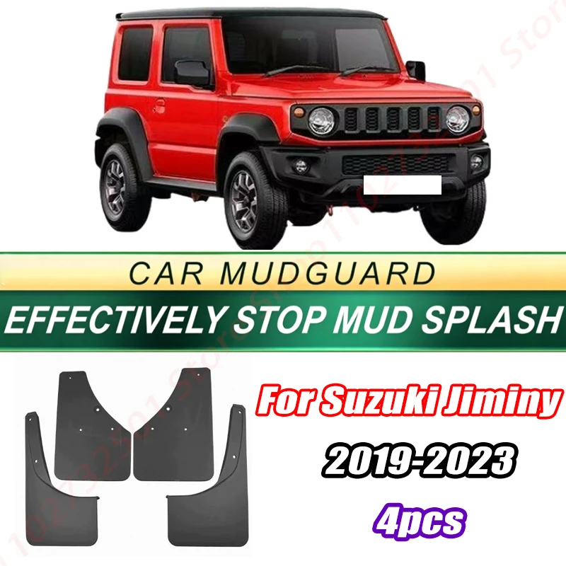 

For Suzuki Jiminy 2019-2023 Model 4PCS Front Rear Mud Flaps Splash Guards Fender Mudguards Auto Accessories