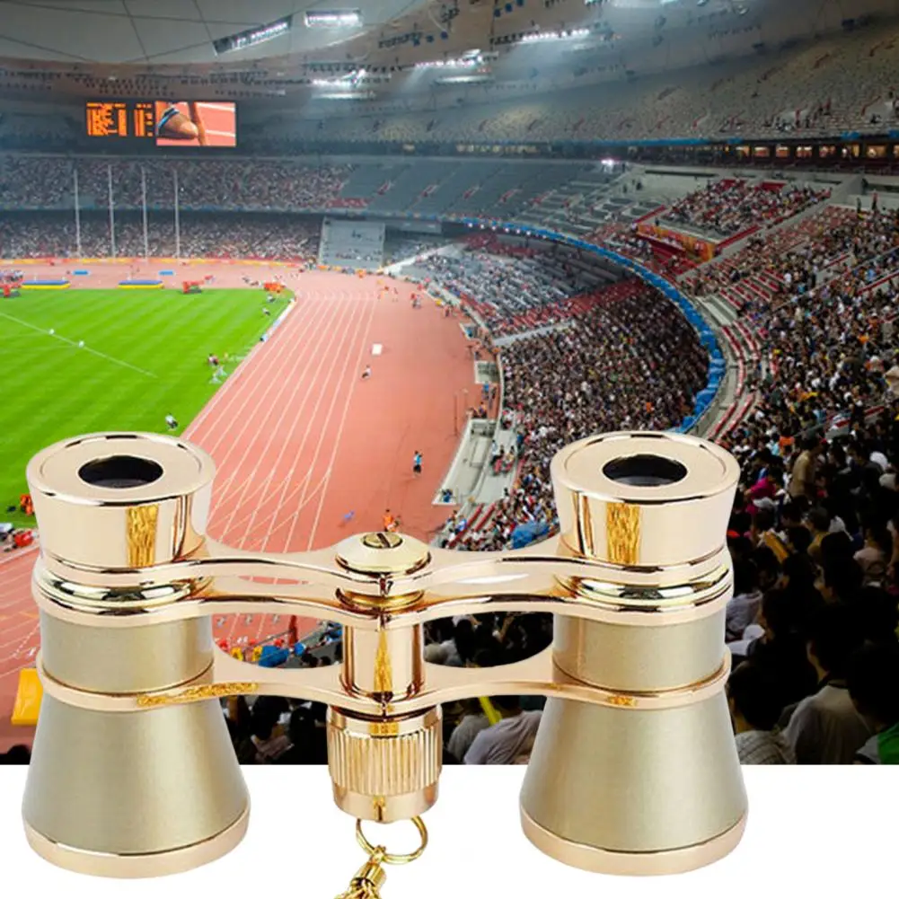 Outdoor Binoculars High Clarity 3 Magnification Times Center Adjustment Focus Water-Resistant Metal Concert Binoculars