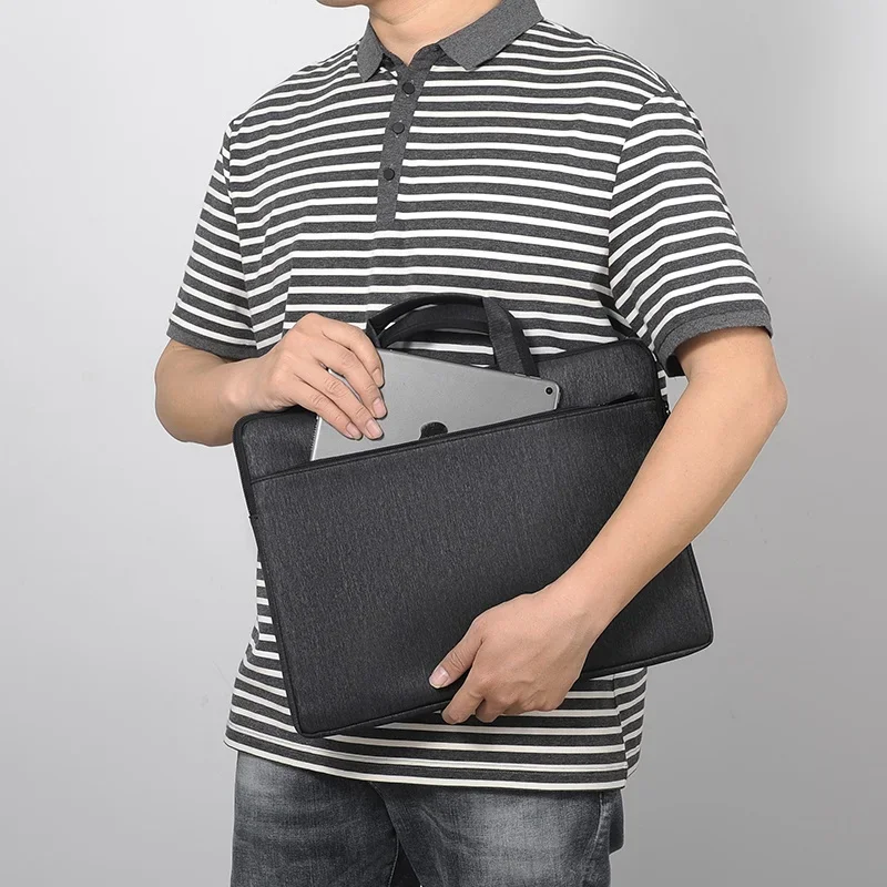 حافظة كمبيوتر محمول مقاس 15.6 بوصة متوافقة مع حقيبة يد MacBook Air Lenovo Dell Huawei لأجهزة الكمبيوتر المحمول والكمبيوتر اللوحي أثناء السفر