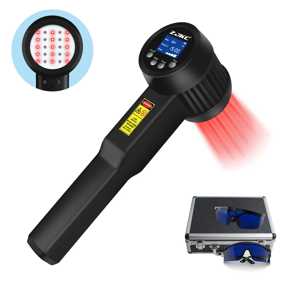 ZJKC 650nm x 10+808nmx15 home use cold laser therapy cost for allergies back pain For Aches and Pains from Fibromyalgia