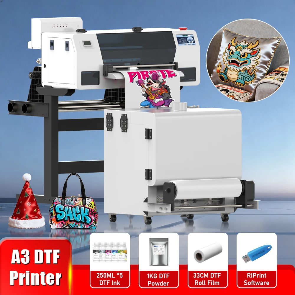 

I3200 DTF Printer A3 Directly To Film A3 Transfers DTF Printer With DTF Shaker For Clothes T-shirt Textile A3 Printing Machine