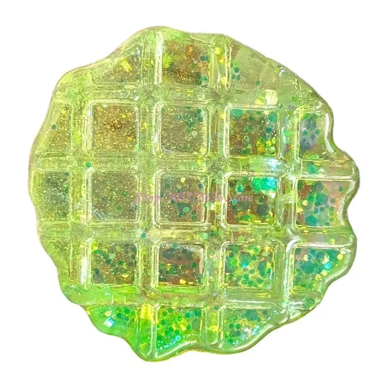 R6FD Slow Rising Glitters Sticky Ball Stress Relief Toy Soft Bread Maltose Anti Stress Toy For Anxiety Office Desk Fun