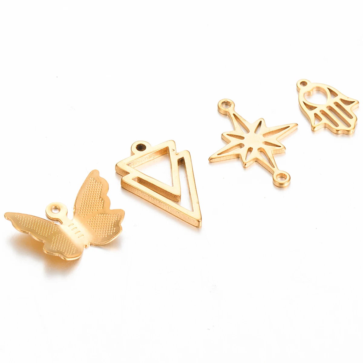 15Pcs Stainless Steel Butterflies Geometry Star Pendant Connector for DIY Necklace Earrings Bracelet Jewelry Making Supplies