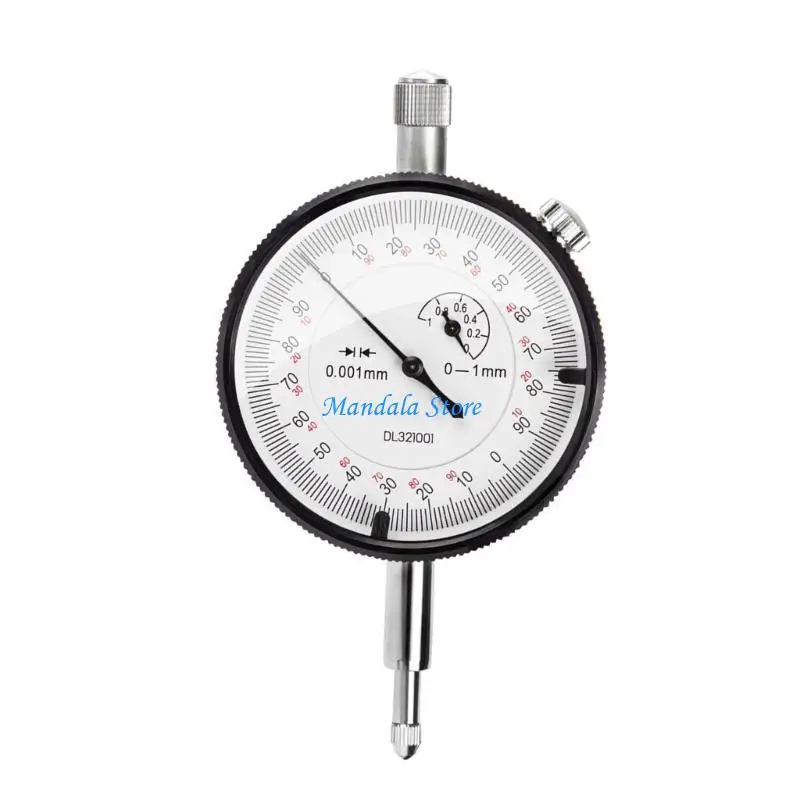

U2JC Accurate Aluminum Alloy Dial Gauge Large 56mm Dial Reliable Measurement Tool Lightweight for Flat Comparisons