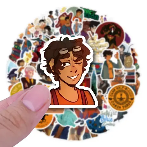 60 uds Percy Jackson película pegatinas de dibujos animados DIY portátil equipaje monopatín pegatinas de grafiti pegatina para juguetes para niños regalos