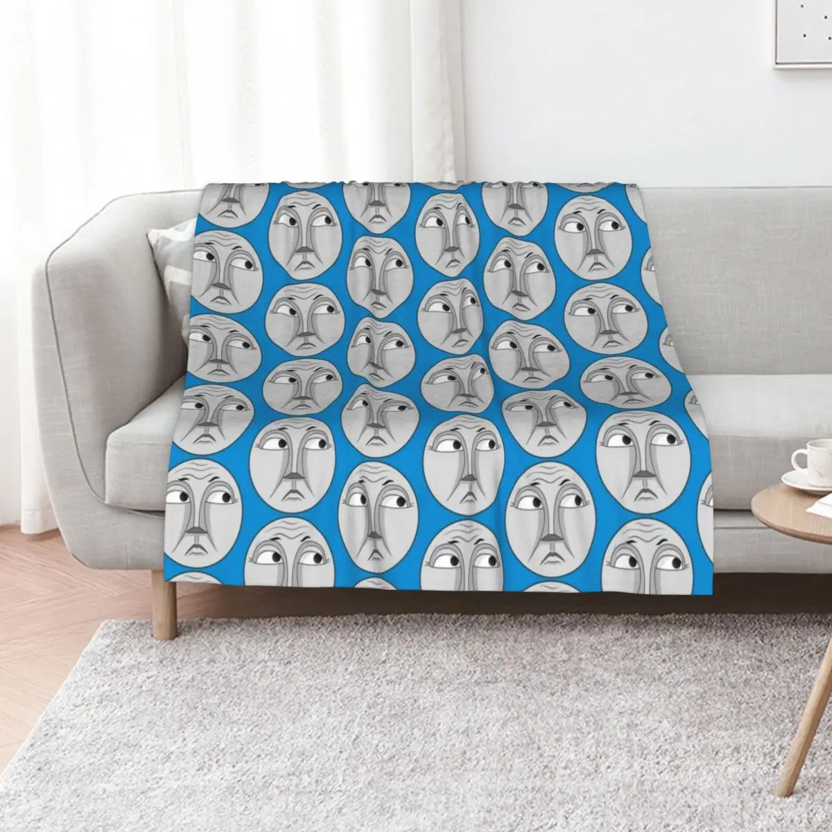 Gordon (grumpy face) Throw Blanket Soft warm for winter Flannel Fabric decorative Comforter Flannel Blankets
