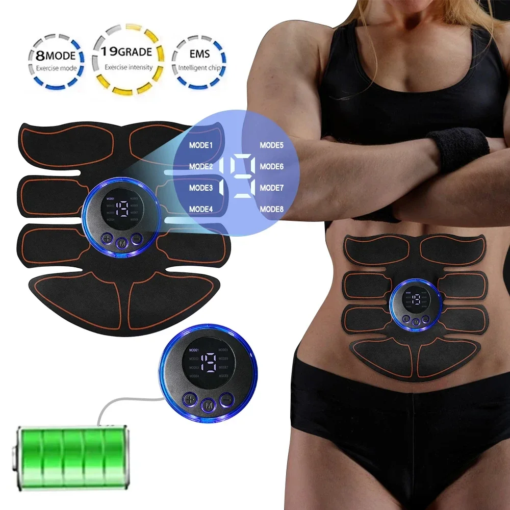 

ABS Stimulator EMS Muscle Stimulator Muscle Toner Fitness Weight Loss Massager Abdominal Training Slimming Patch