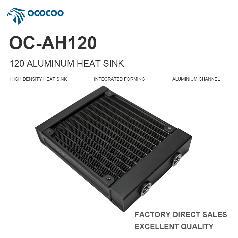 OCOCOO AI Data Center Water Cooling Radiator Industrial Structure Anti Corrosion Leak Proof Low Maintenance AH120