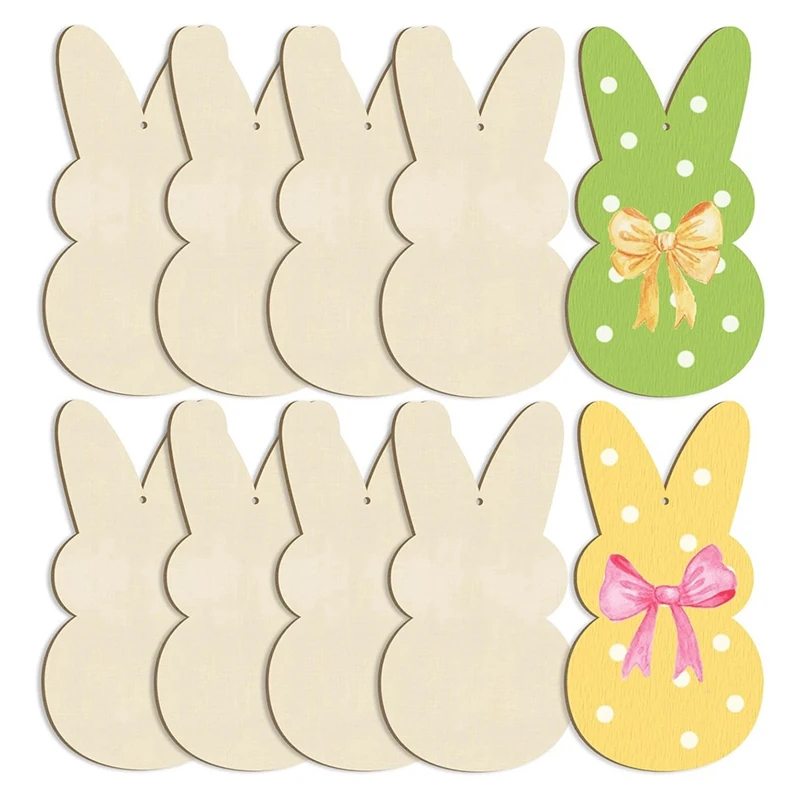 زينة عيد الفصح الخشبية مقاس كبير 7 بوصة للطلاء، JAS #2