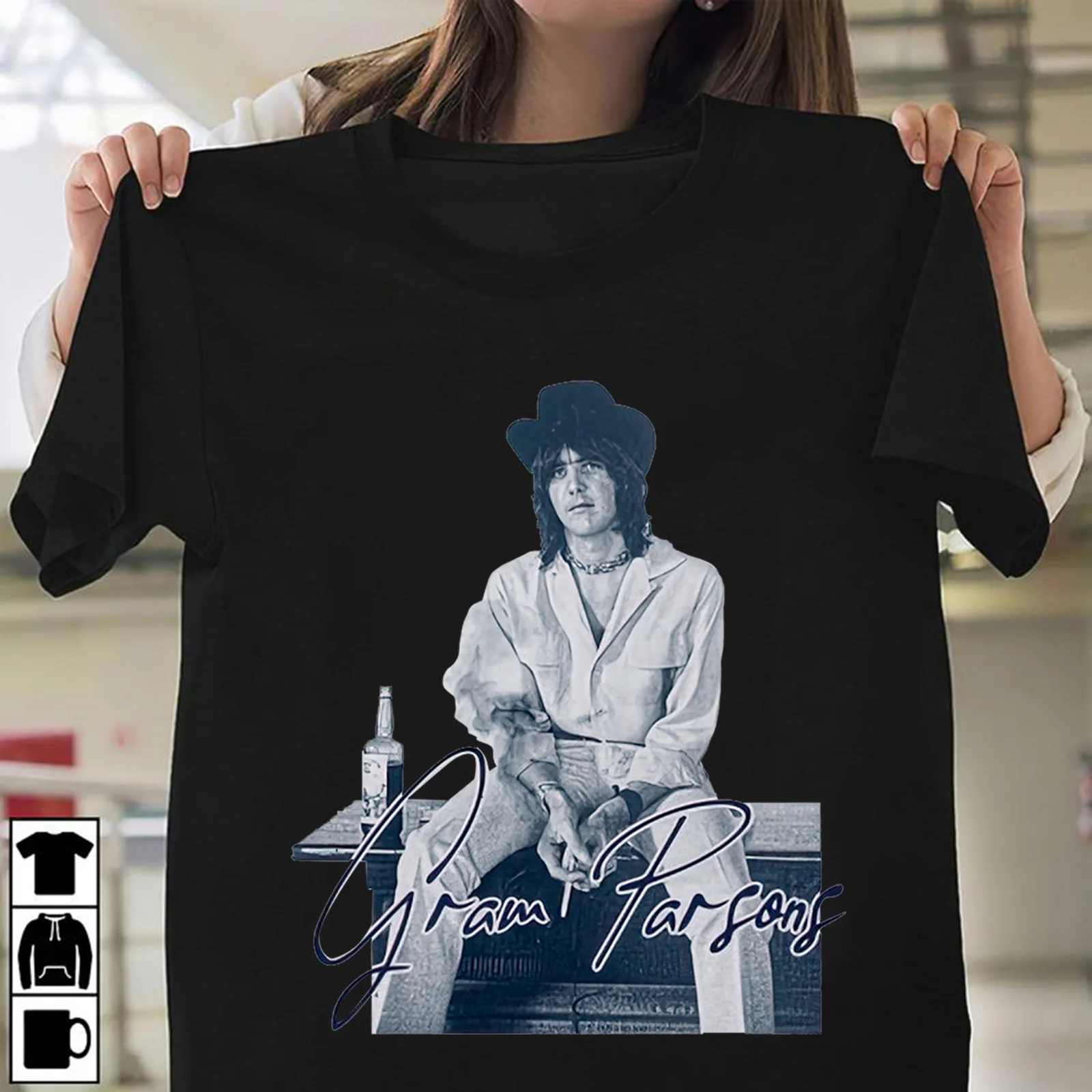 Gram Parsons PAINTING Vintage Gram Parsons Style T-Shirt Size S-4XL cg485