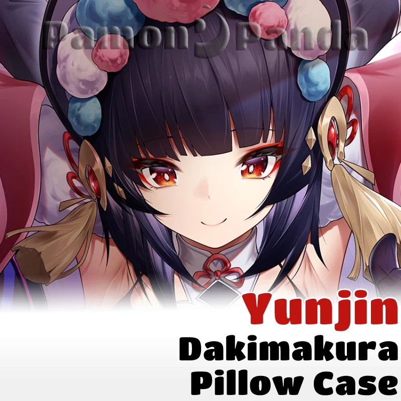 Yunjin Dakimakura Genshin Impact Full Body Hugging Cushion Cover Sexy Pillow Case Pillowcase Home Otaku Bedding Decor Gift