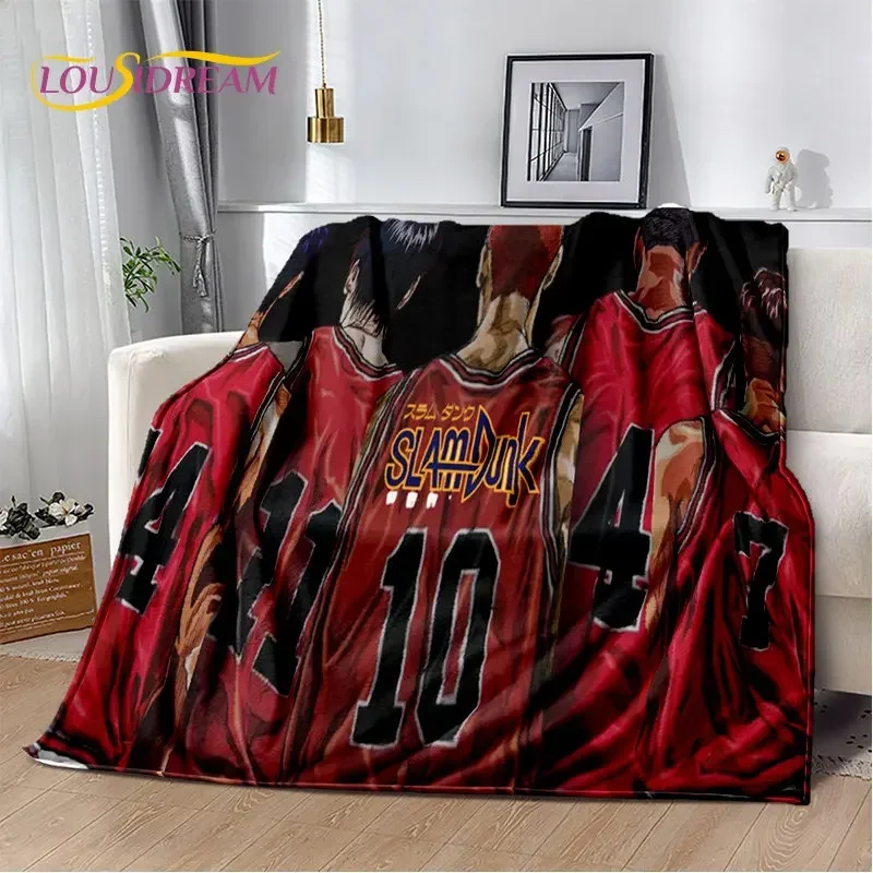 Anime Slam Dunk Cartoon Soft Plush Blanket Flannel Throw Blanket for Living Room Bedroom Bed Sofa Cover Picnic Bettdecke