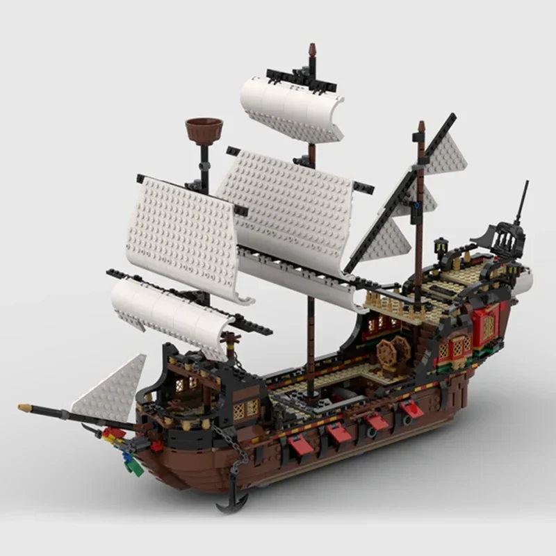 Moc tijolos de construção modelo de navio militar avenging sereia barco tecnologia blocos modulares presentes brinquedos para crianças conjunto diy montagem