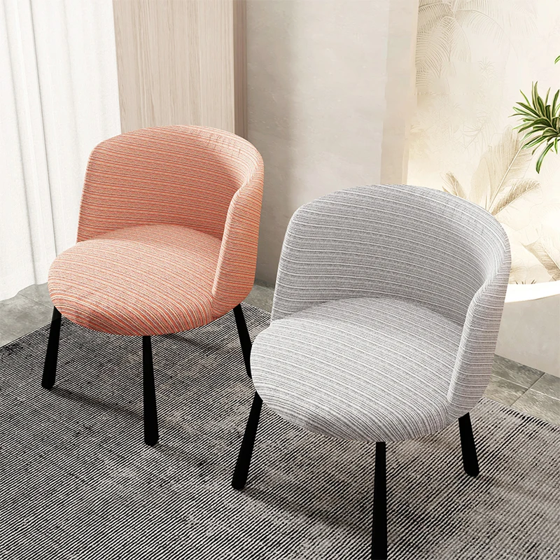 Stretch Round Arc Chair Covers Cotton Linen Elastic Thicken Armless Dining Chair Cover Meeting Home Hotel Chair Protector