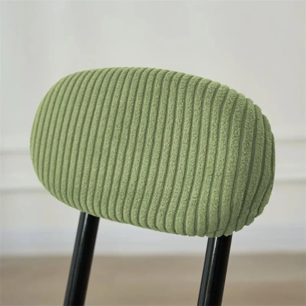 2pcs/set Jacquard Folding Round Stool Covers Durable Elastic Backrest Chair Cover Dustproof Bar Chair Seat Protector