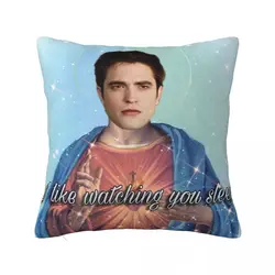 Twilight Edward Jesus Pillowcase Printing Polyester Cushion Cover Robert Pattinson Throw Pillow Case Cover Home Zipper 40*40cm