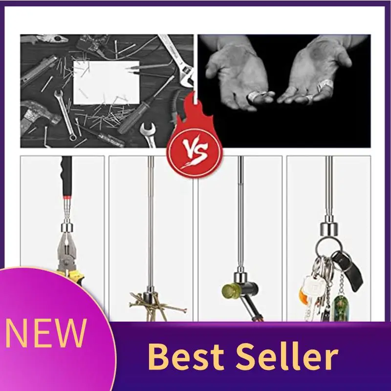 ABLU-5Pcs Telescoping Magnet Pick Up Tool Set Extendable Claw Tool Bendable Spring Telescoping For Home Sink Drains Kitchen