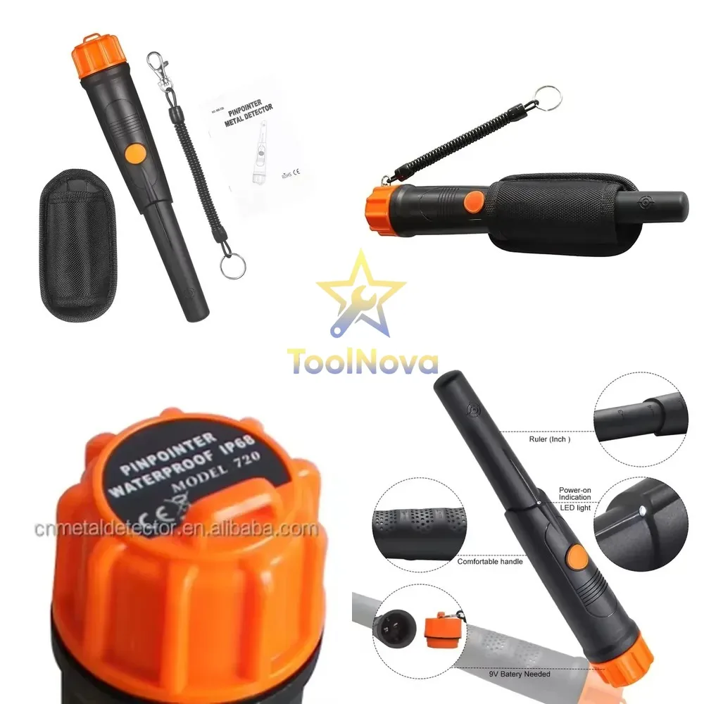 Tianxun IP68 Waterproof Handheld Pinpointer Gold Detector MD-720 Fully Waterproof Metal Detector Pinpointer Treasure
