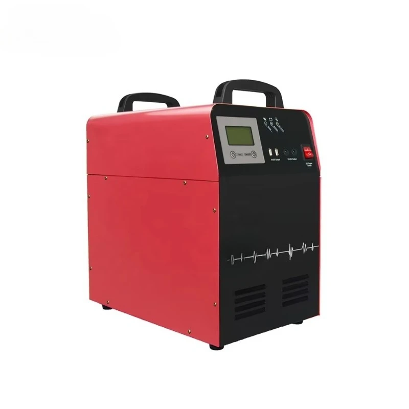 Easy to Carry 1KW Portable Electric Solar Generator with 4 Wheels 72 Cells 400W Solar Panel System Set Inbuilt LiFePO4 Battery