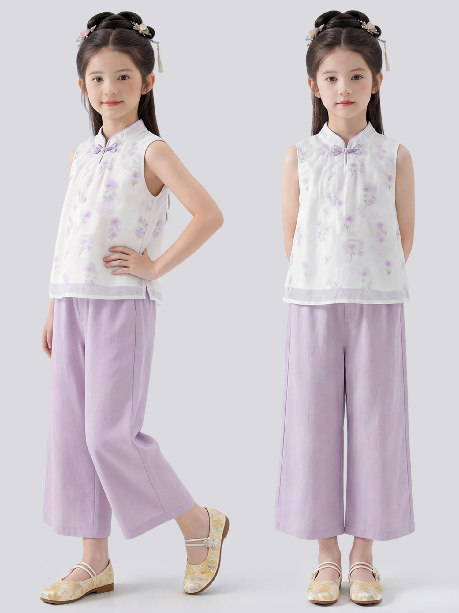 ensemble-deux-pieces-pour-filles-haut-et-pantalon-large-style-traditionnel-sans-manches-pour-l'ete-–-vetements-et-tenues-tendance-pour-enfants