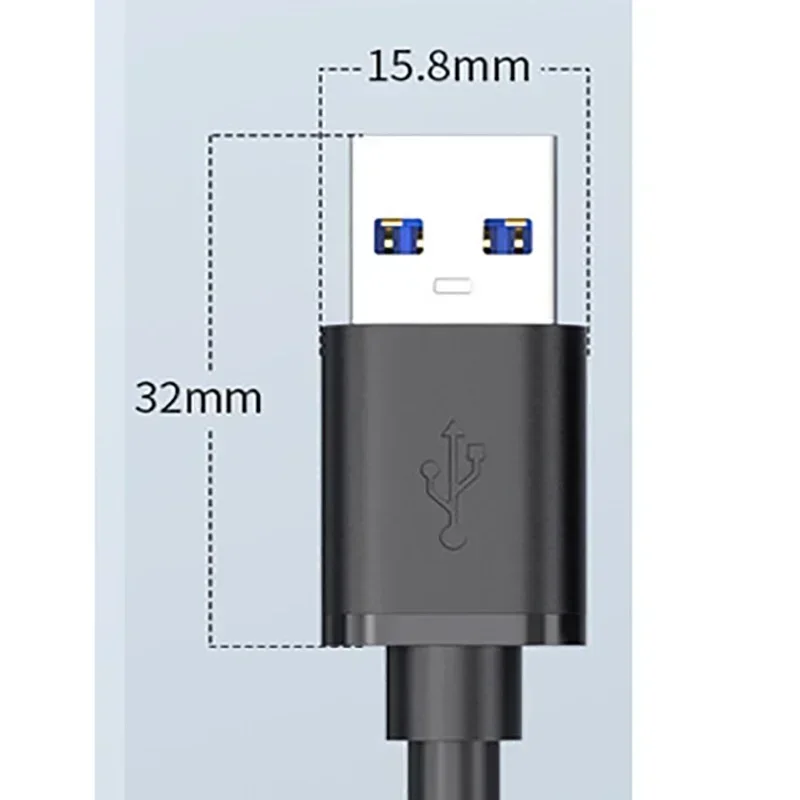 Cable de extensión USB a USB tipo A macho a macho extensor USB 3,0 para radiador disco duro Webcom Cable de extensión USB3.0