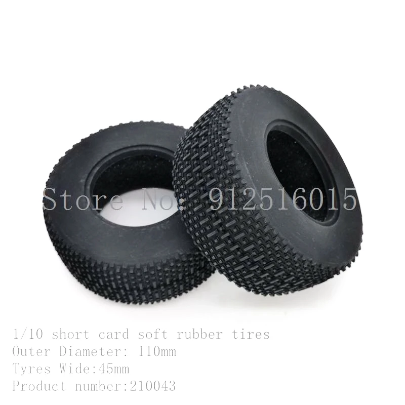 1:10 Short-course Truck Tire RC Remote Control Model Car Off-road Buggy Wearable Tires Wheel 110043