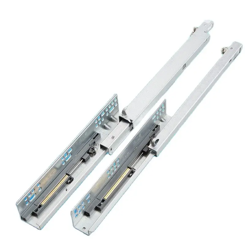 

The Three Section Support Hidden Guide Track Damping Two Bottom Drawer Slide Rail