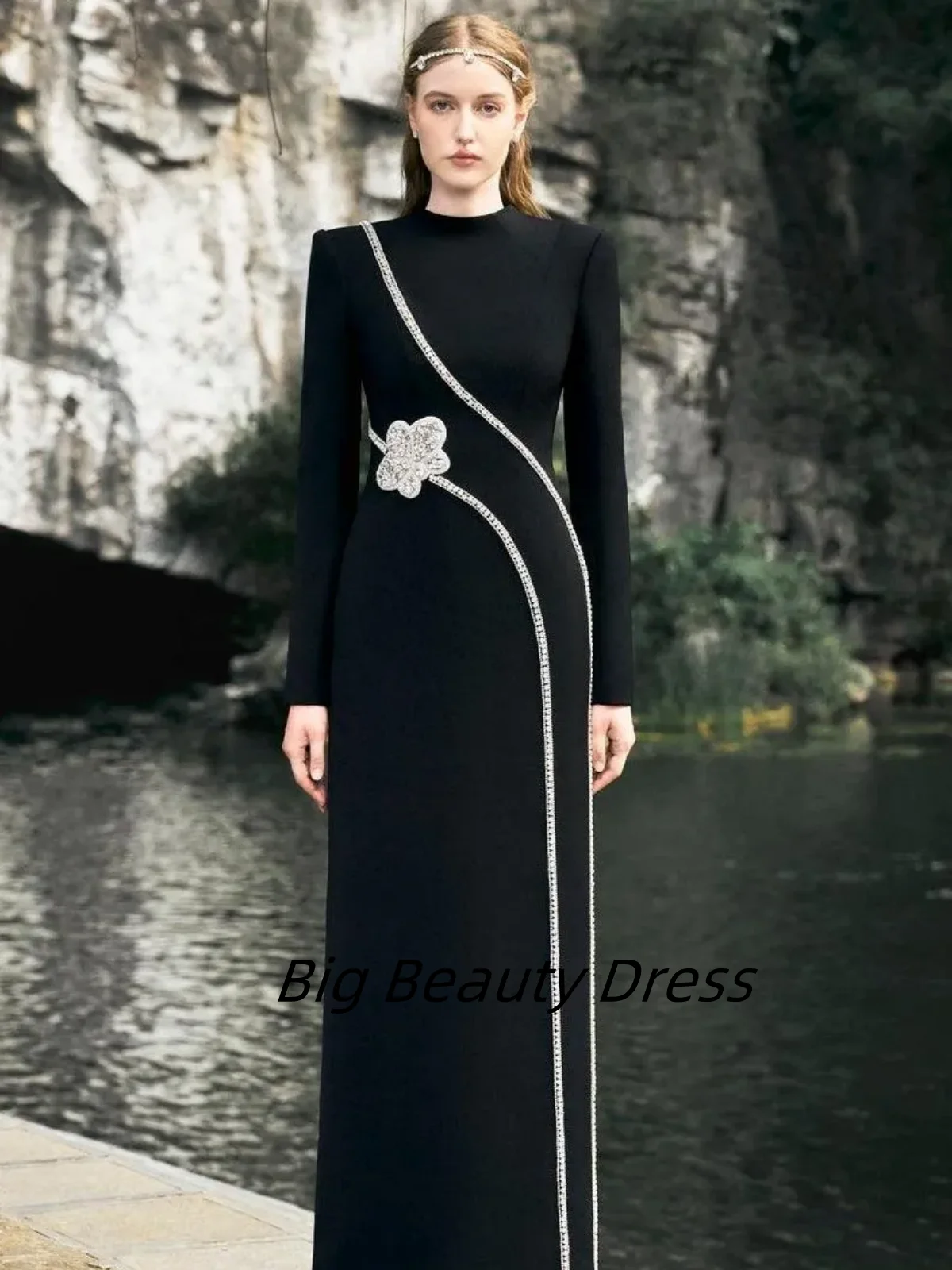 

Customized Elegant Formal Quinceanera Long Sleeve Sparkling Beaded Crystal Embellished Dress Gowns vestidos de 15 quinceañera