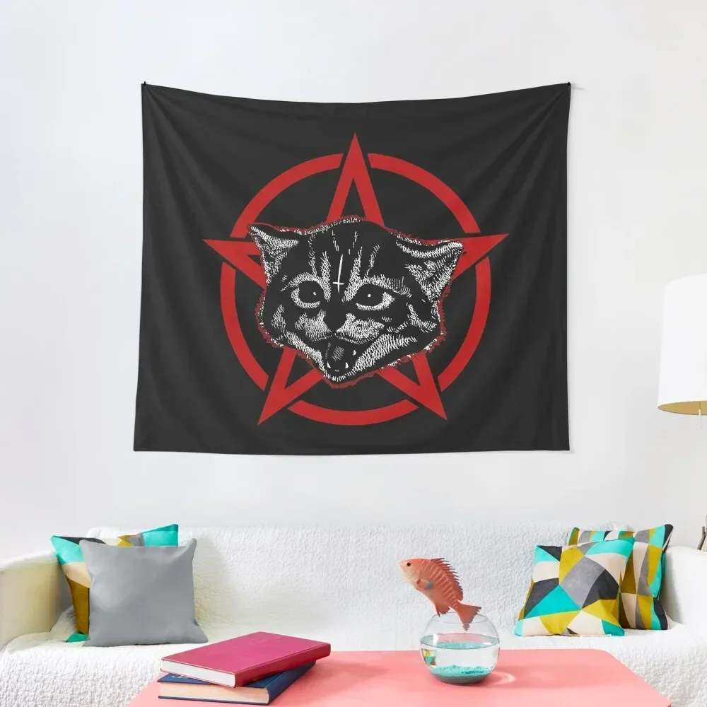 

Metal music cat Tapestry Wall Decorations Wall Decoration Wall Hanging Decor Tapestry