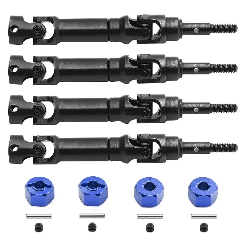 

4pcs Steel Front and Rear Drive Shaft CVD Driveshaft for Trxs Mini Maxx Monster Truck RC Car Upgrade Parts Accessories