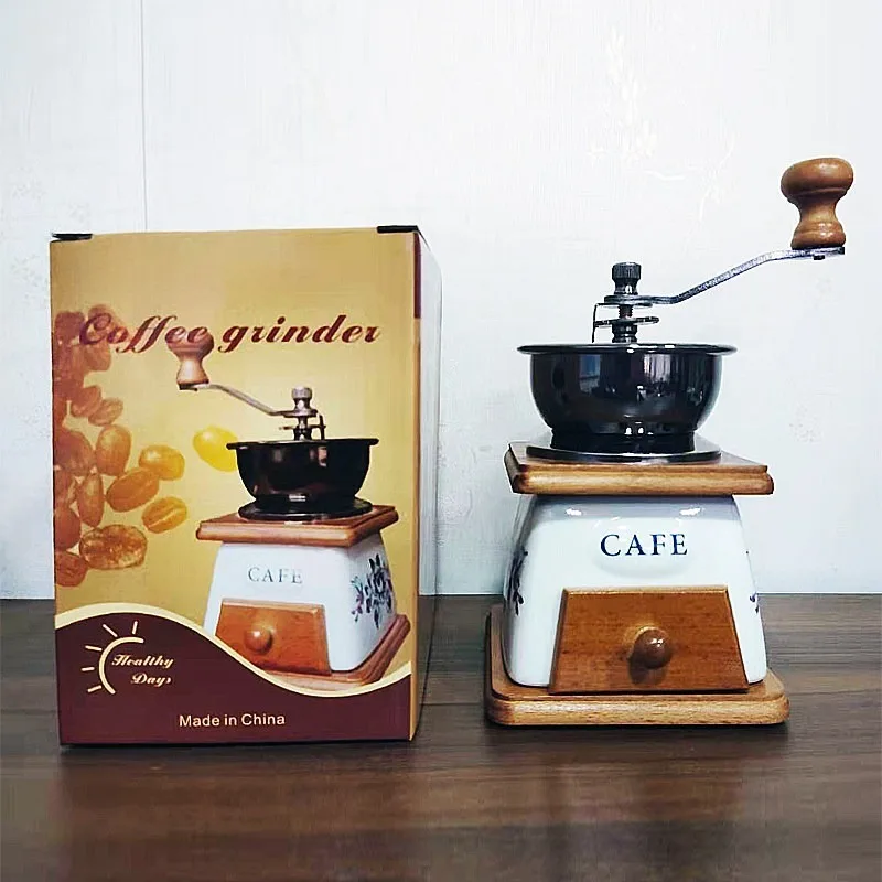 Ceramic Core Bean Grinder Hand Crank Coffee Grinder Coffee Powder Manual Hand Brew