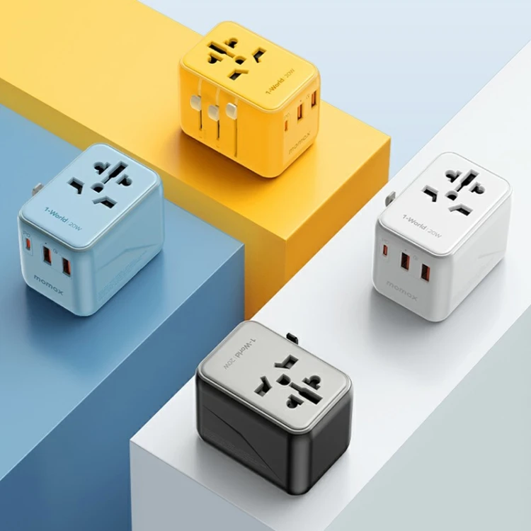 MOMAX UA11 1-World 20W PD Global Travel Fast Charger Power Adapter