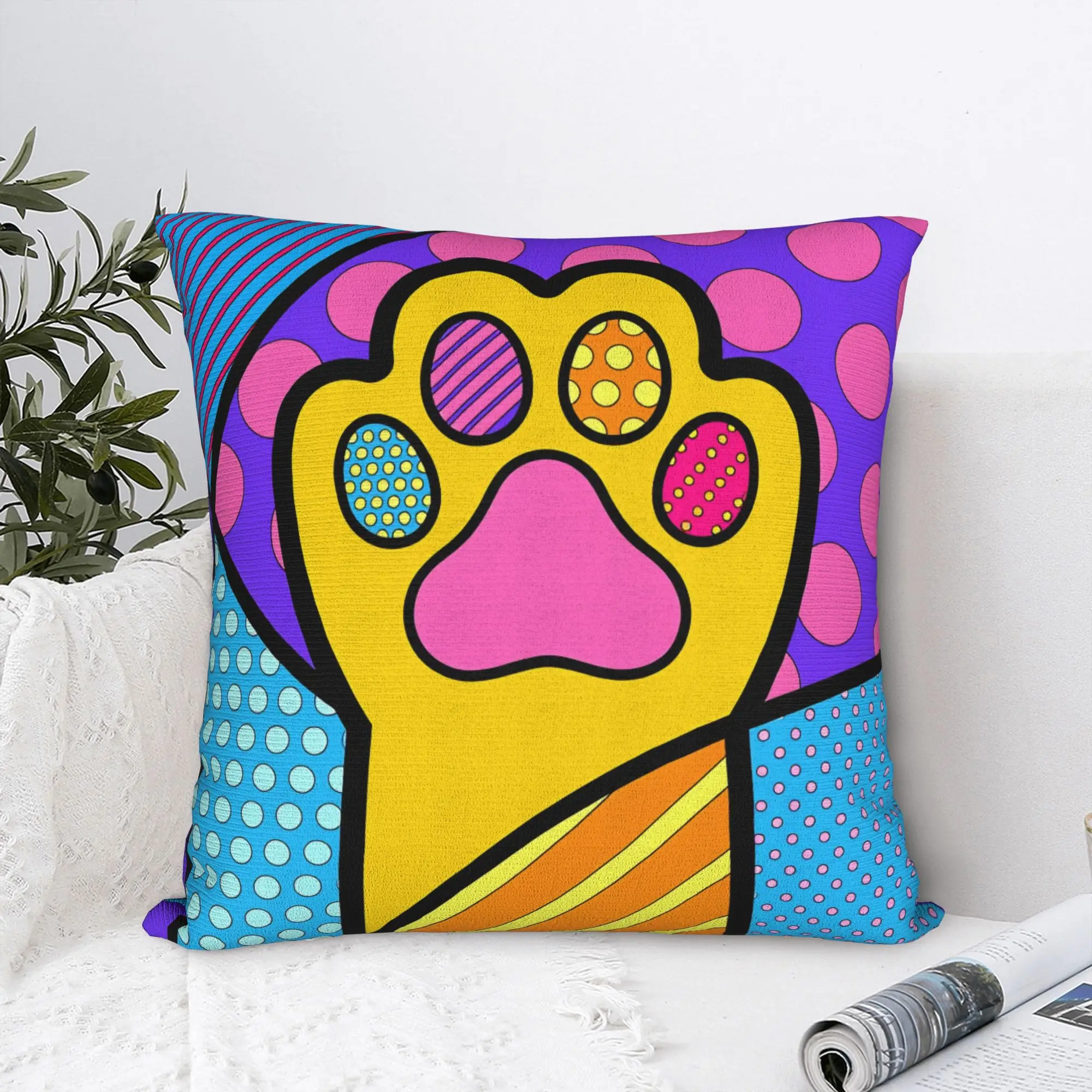 Capa de almofada Brittos Art Rabbit Dog Heart Jesus, capa de almofada gráfica para sala de estar, sofá, capas de almofada fofas e engraçadas