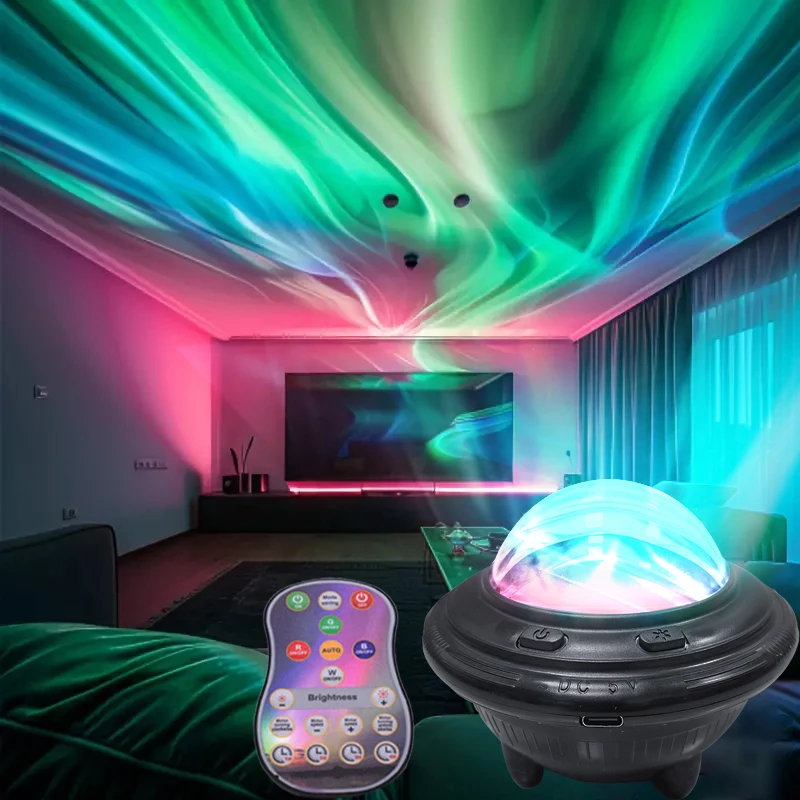 Starlight Projector Night Light Aurora Colorful Light Home Bedroom Decoration Starlight Christmas Light Children\'s Gift USB line