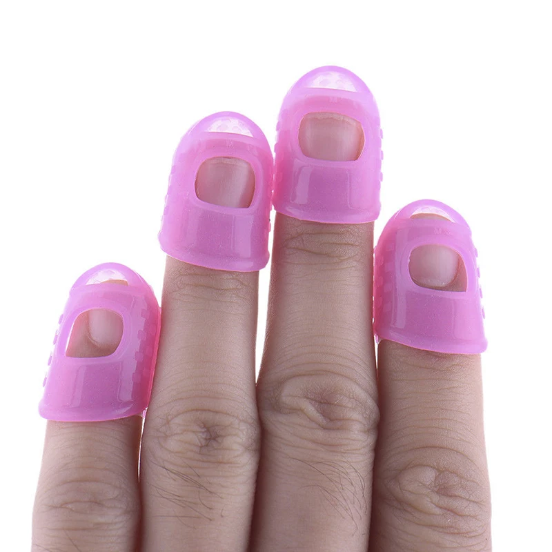 Tools Guitar Fingerstalls Kit Props Set Gadget Protecting Silicone Rubber Anti-slip Beginners Fingertip Accessory