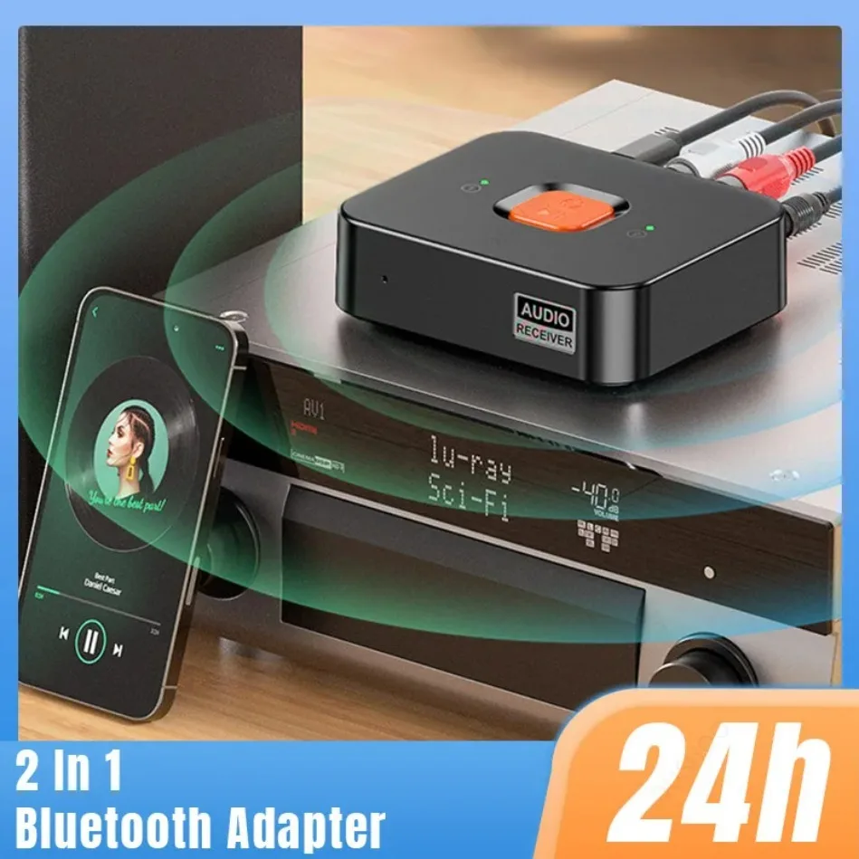 

Bluetooth 6.0 Аудиоприемник 3,5 мм AUX RCA USB Стерео Музыкальный Беспроводной Адаптер С Микрофоном Поддержка 2 Телефона Для Автомобильного Комплекта Динамик Усилитель