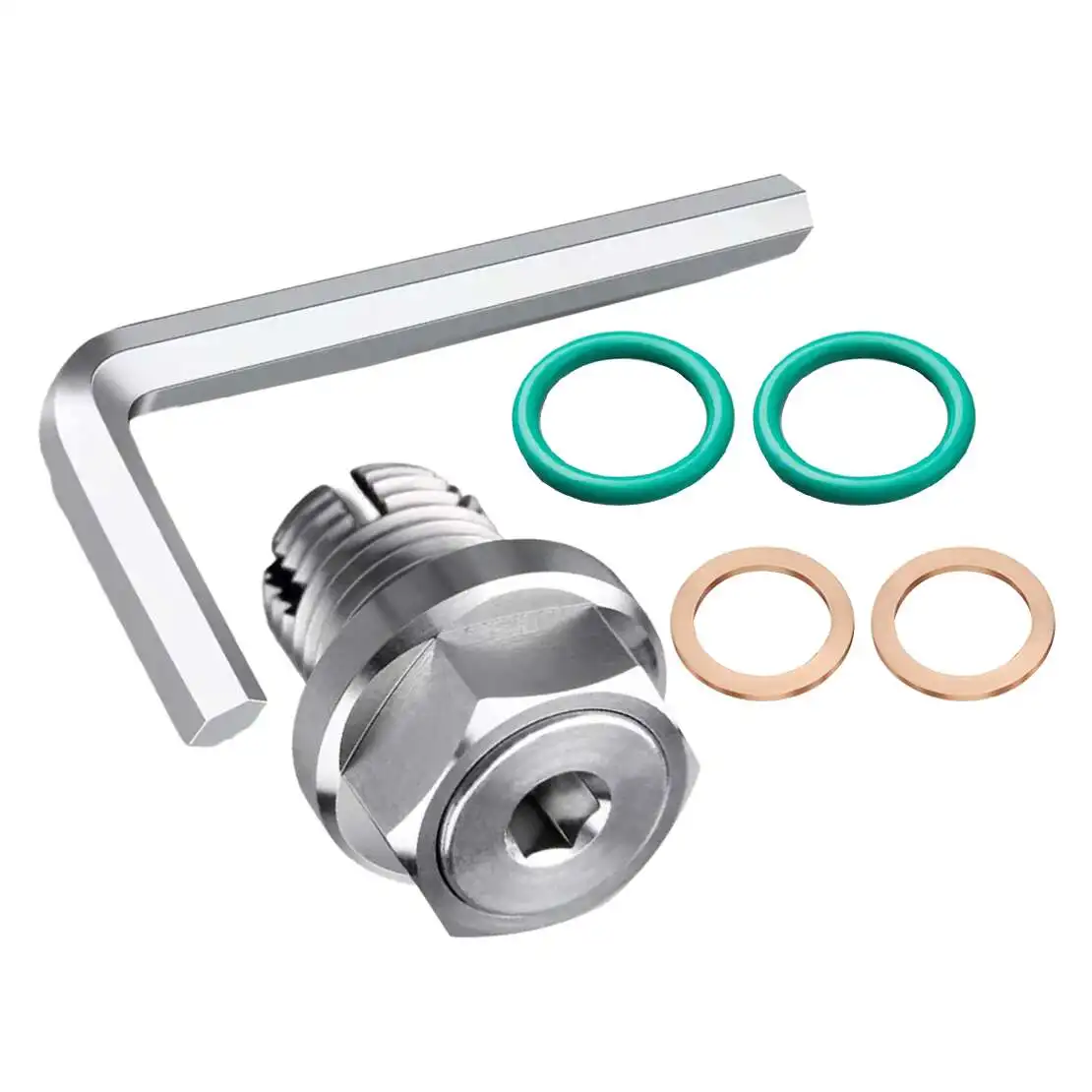 Universal M12.1x1.75 15mm Oversize Piggyback Oil Drain Plug Self Tapping Pan Thread Repair Kit