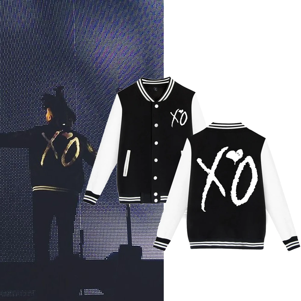 The weeknd XO เสื้อแจ็กเก็ตมีฮู้ด The weeknd The Host Music sweatshirt แขนยาวชุดเบสบอล unisex