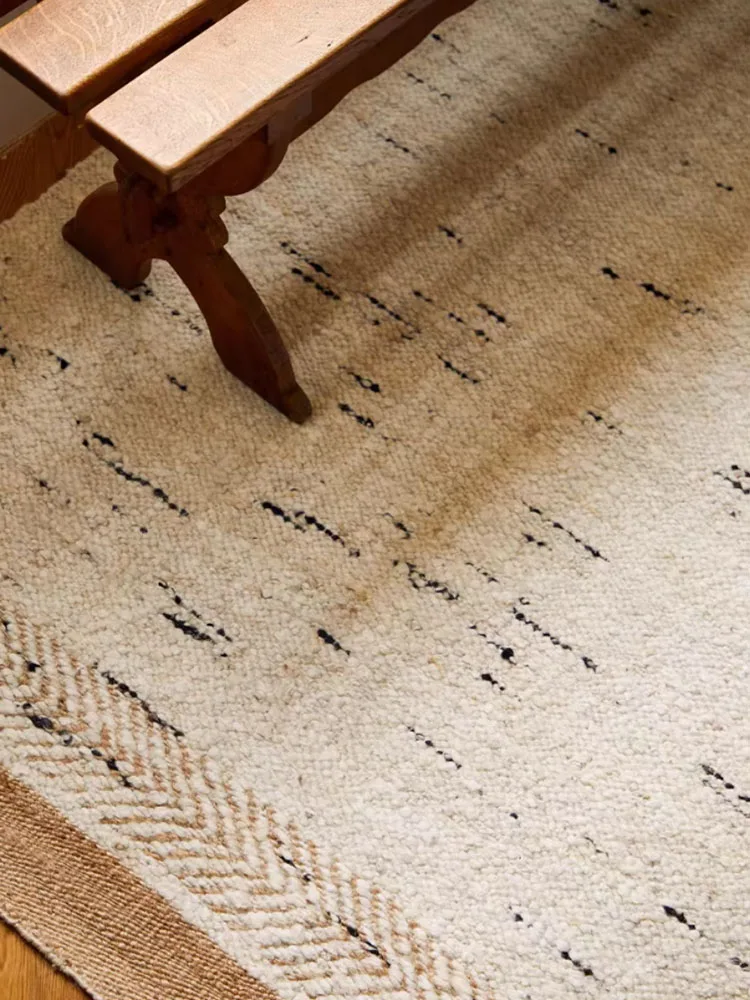 

Шерстяной ковер в скандинавском стиле для гостиной, роскошные напольные коврики, однотонные, ручной работы, для детской спальни, большие ковры для пола