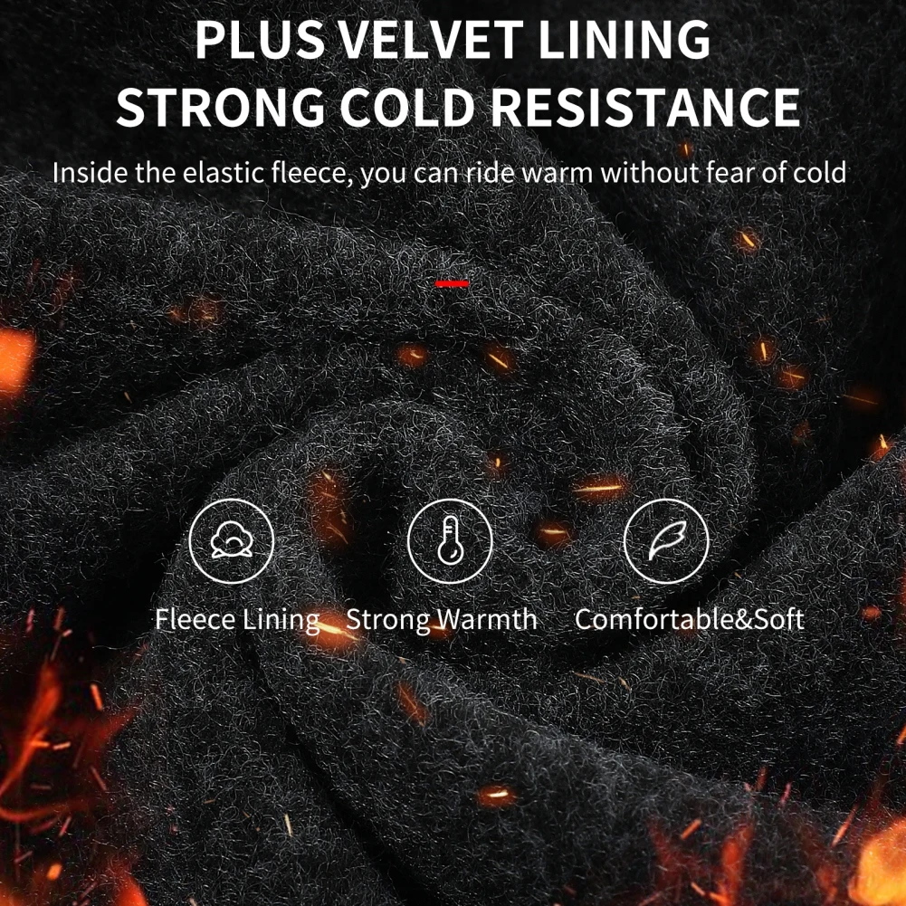 Winter Balaclava Ski Mask Thermal Fleece Face Mask Glasses Hole Windproof Men Women Motorcycle Helmet Liner Neck Gaiter