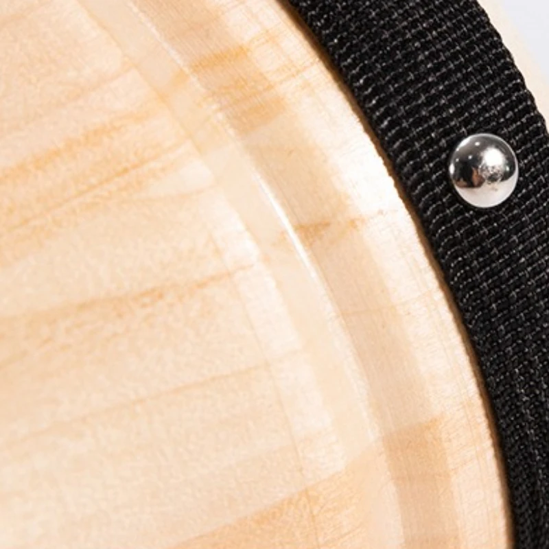 طبلة بونغو خشبية مصنوعة يدويًا من جلد الغنم، طبلة تعليمية محمولة للأطفال، أداء احترافي، قرع الدف #5