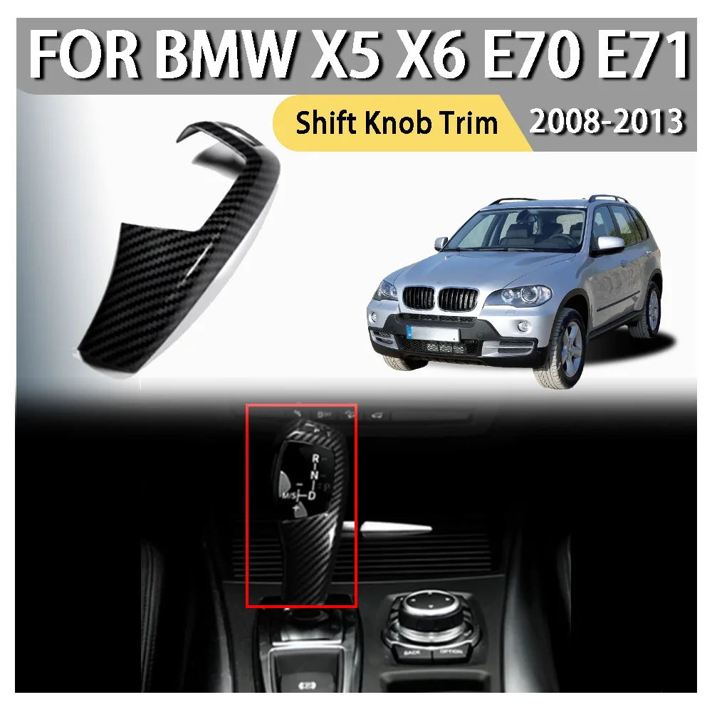 

Car Upgrade Car Decoration Shift Knob Trim For BMW X5 X6 E70 E71 2008 2009 2010 2011 2012 2013 ABS Plastic Car Stickers