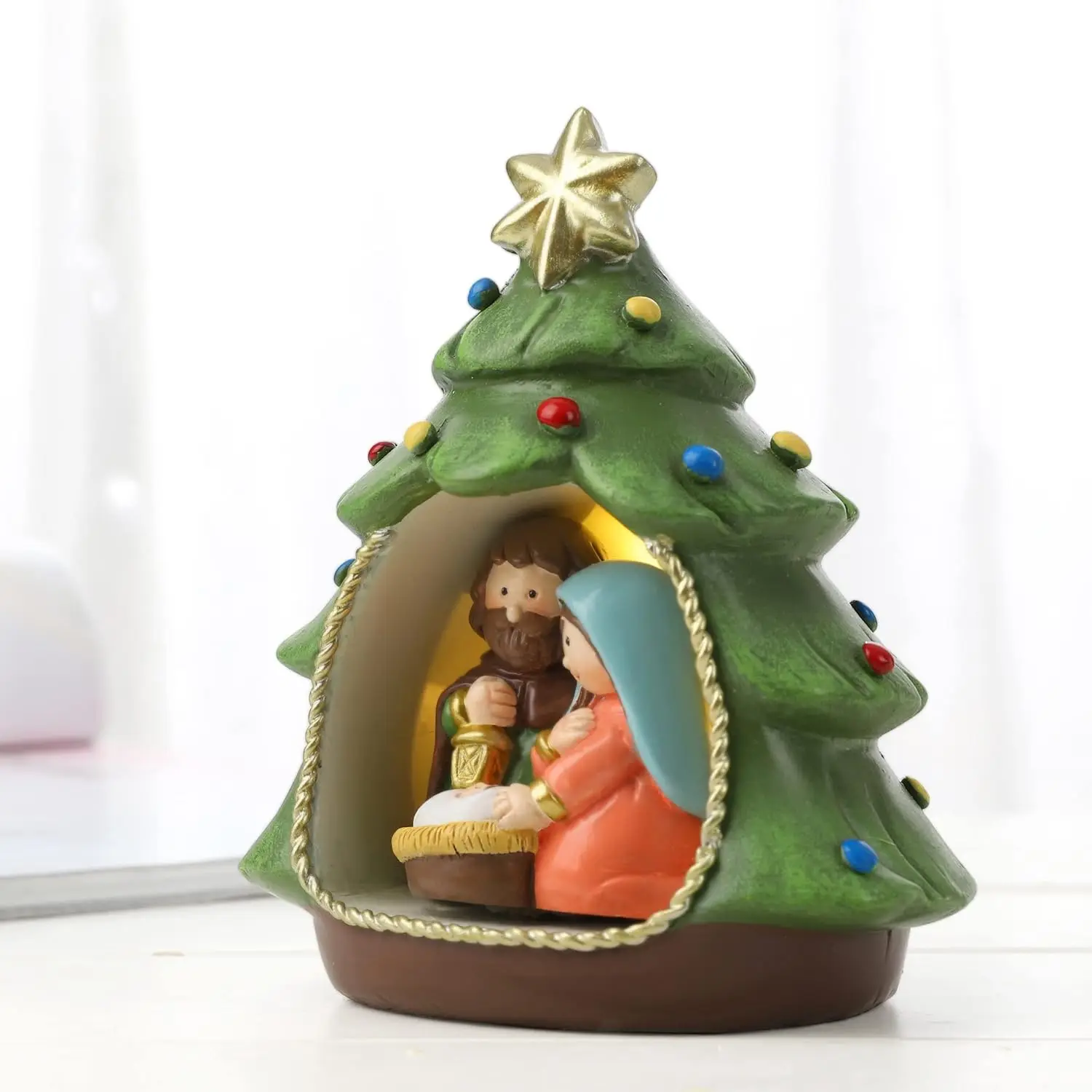 Nativity Sets for Christmas Indoor Decorations Holy Family Nativity Scene for Xmas Decor Gifts Christmas Party Home Decorations