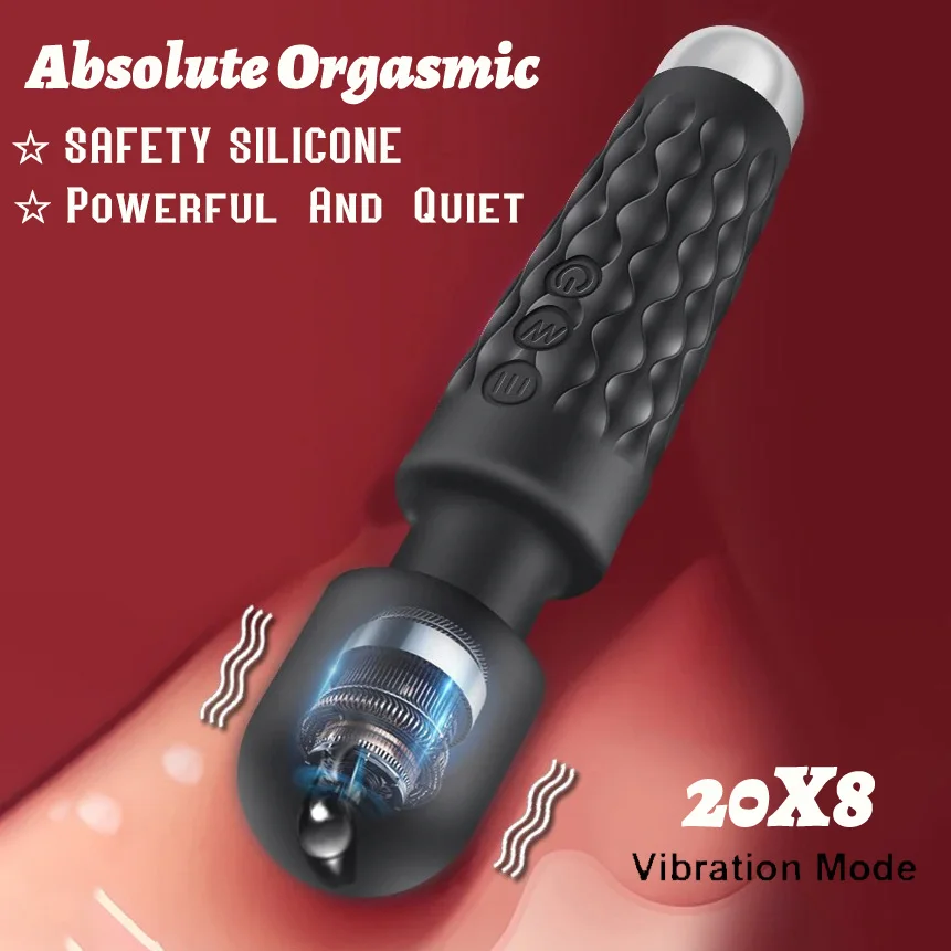 20 Speed Dildo AV Vibrator Magic Wand for Women Clitoris Stimulator USB Rechargeable Sexy Massager Goods Sex Toys for Adults 18