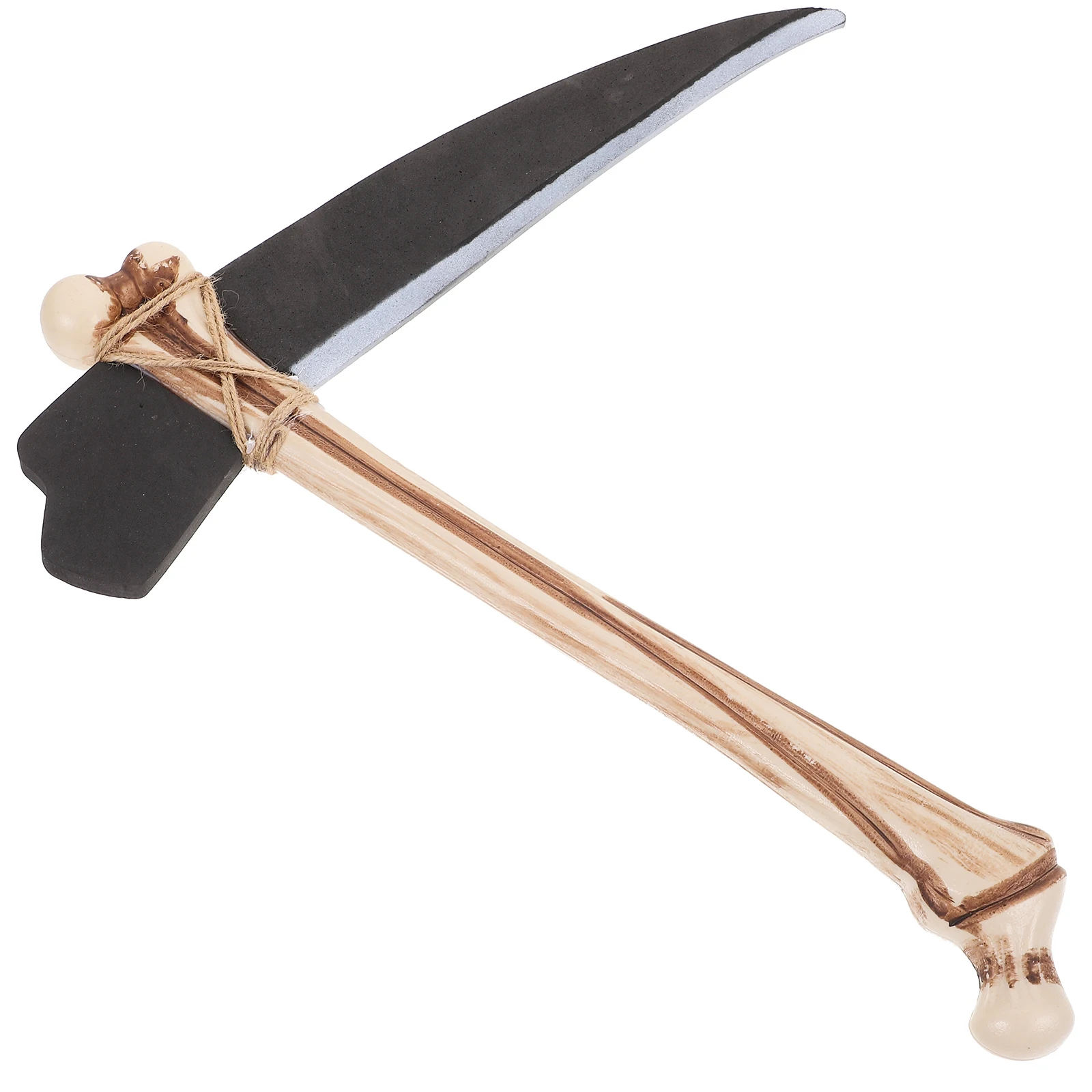 

1pc Vintage Halloween Pickaxe Bone Costume Party Decoration Fake Lifelike Cosplay Prop Tool Smooth Surface Practical Use Party