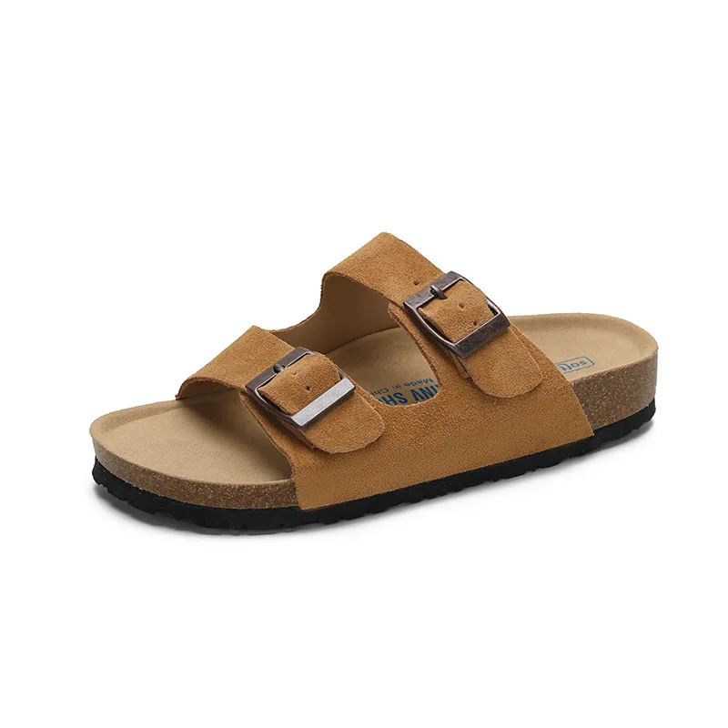 Nieuwe Boston Clogs Slippers voor Dames Heren Kurk Sandalen Femme Hombre Suède Mules Slides met Boogondersteuning Mujer Zuecos Schoenen