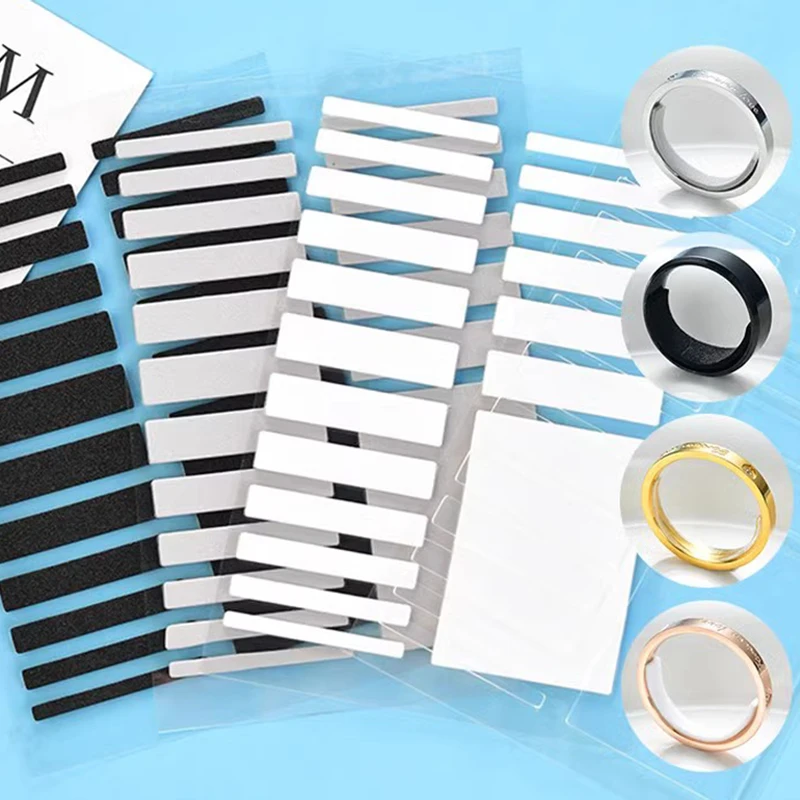 

Ring Size Adjustment Stickers Cuttable Rings Resizing Pad Big Size Ring Anti Loss Solid Color Transparent Adjusting Sticker