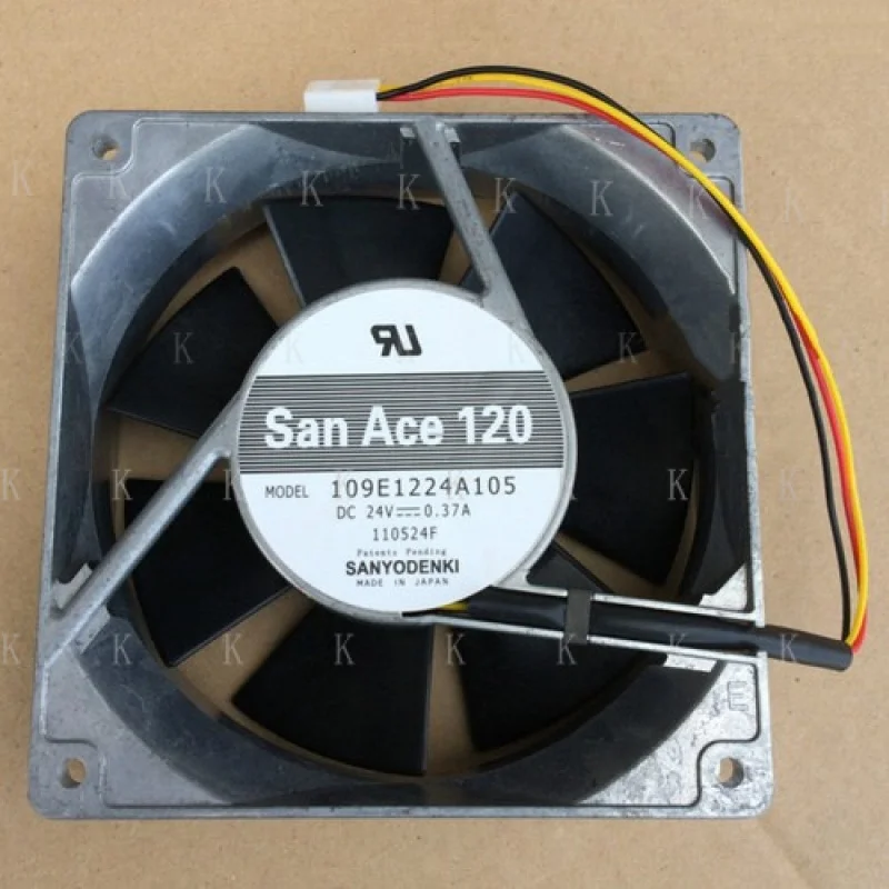 

C FOR One Новый 3-контактный вентилятор Для 109E1224A105 DC24V 0,37A 12CM # А6–27
